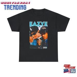 Eazy E Tshirt Easy 90S Tshirt Hiphop Rap Tees Classic